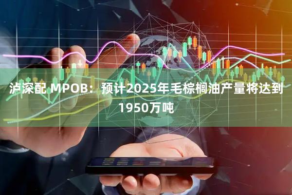 泸深配 MPOB：预计2025年毛棕榈油产量将达到1950万吨
