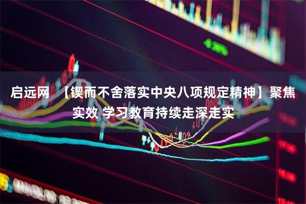 启远网  【锲而不舍落实中央八项规定精神】聚焦实效 学习教育持续走深走实