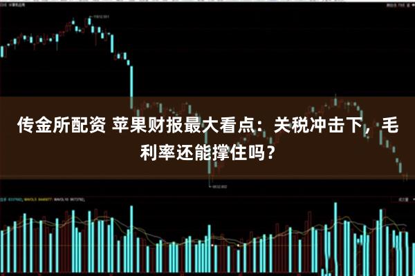 传金所配资 苹果财报最大看点：关税冲击下，毛利率还能撑住吗？