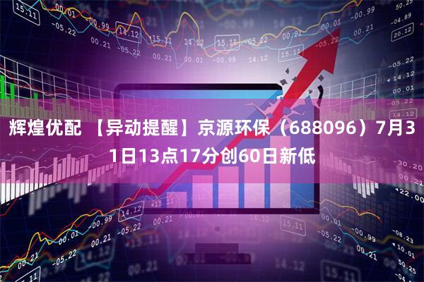 辉煌优配 【异动提醒】京源环保（688096）7月31日13点17分创60日新低