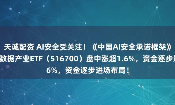 天诚配资 AI安全受关注！《中国AI安全承诺框架》发布，大数据产业ETF（516700）盘中涨超1.6%，资金逐步进场布局！