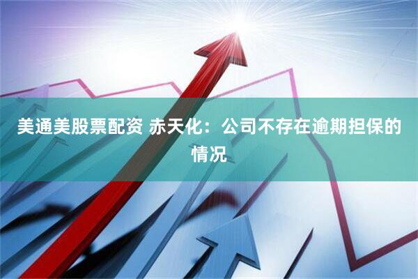 美通美股票配资 赤天化：公司不存在逾期担保的情况